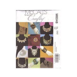 McCalls Sewing Pattern 6048 Necklaces Bracelets and Pins Crafty Jewelry Making